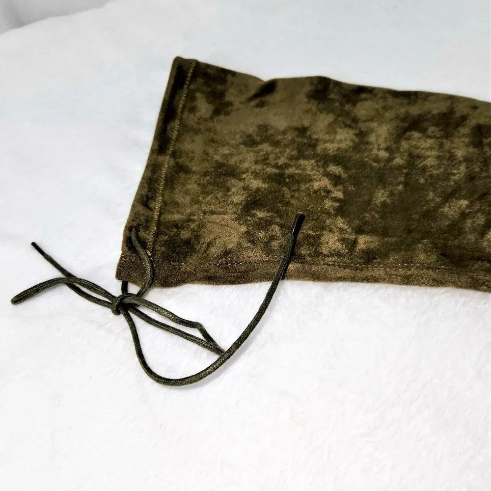 *So Me Olive Green Open Toe Stretch Stocking OTK Thigh Boots 4